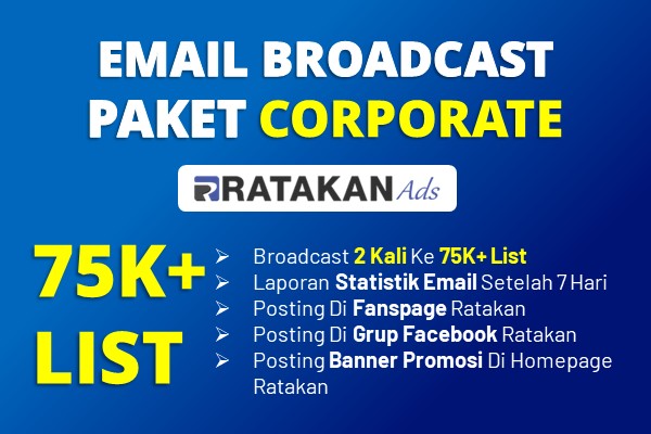 Email Broadcast Ads Paket CORPORATE