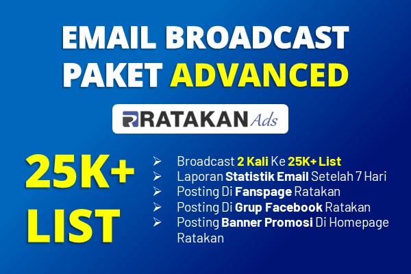 Email Broadcast Ads Paket ADVANCED