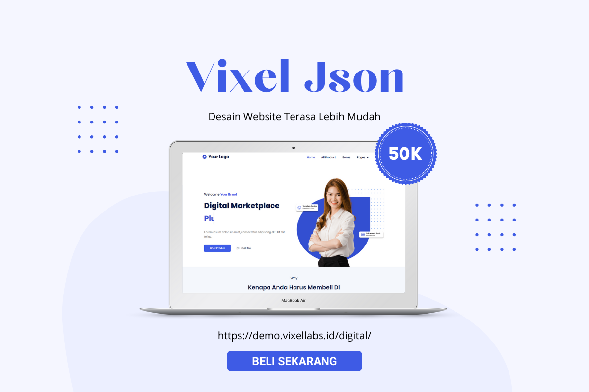 Template Website - Vixell Json