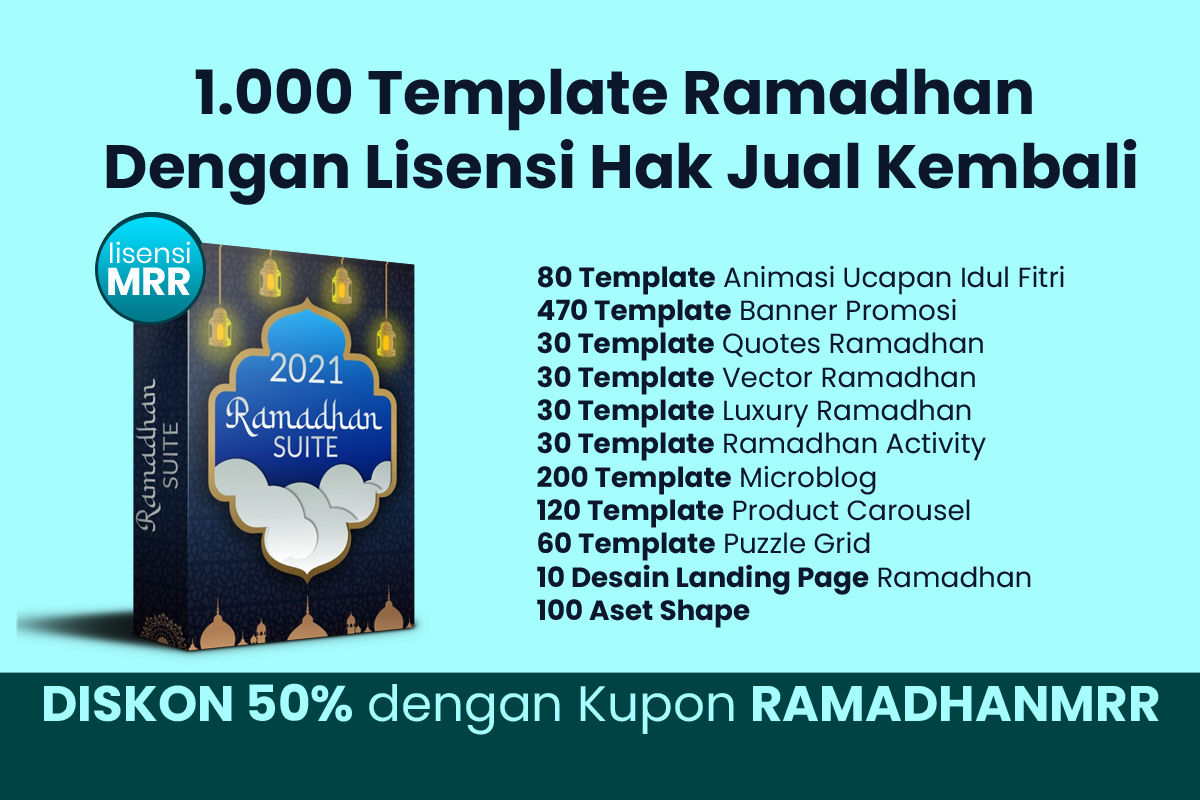 1.000 Template Ramadhan Lisensi MRR
