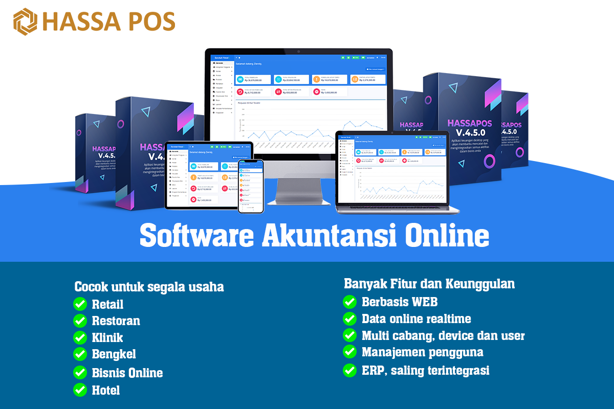 Software Akuntansi Online ERP Hassapos PAKET 1