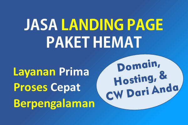Jasa Landing Page Profesional Paket HEMAT