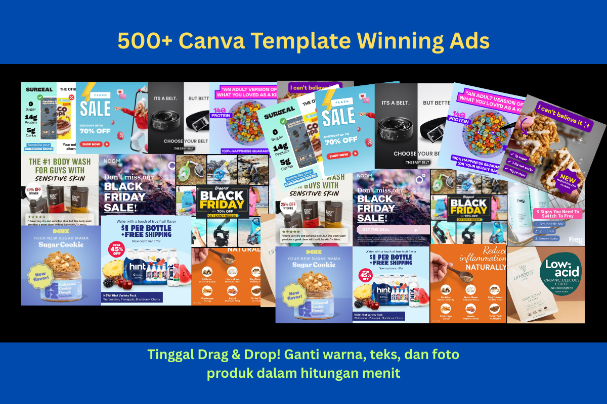 500+ Canva Template Winning Ads