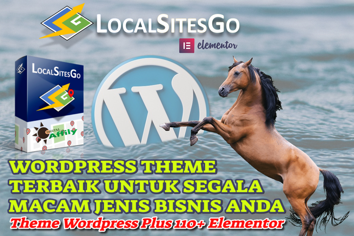 Wordpress Theme Plus 110+ Fitur Plugin Elementor