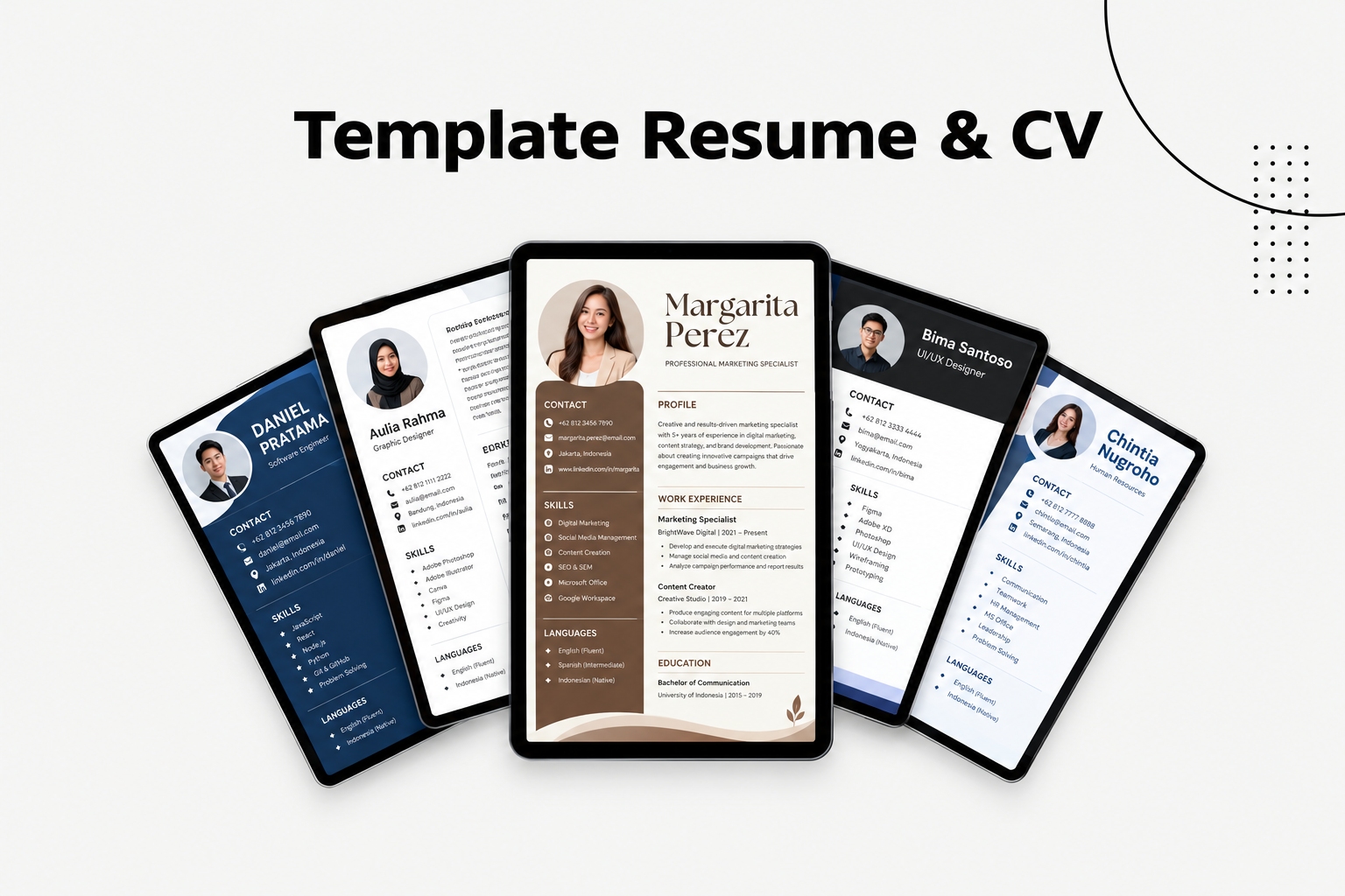 100+ Template CV Canva Kreatif & Profesional Siap Pakai.