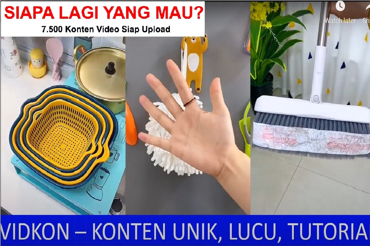 3500 Video Konten Produk Barang Unik & Alat Rumah Tangga + Link Supliyer di Shopee