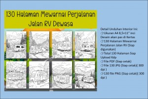 Paket Halaman Mewarnai RV untuk dewasa (350 pages)