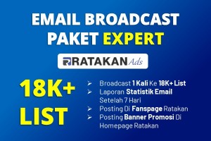 Email Broadcast Ads Paket EXPERT