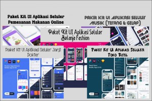 5 Bundle Kit UI Aplikasi Seluler Premium & Eksklusif Populer terbaik Vol.-2