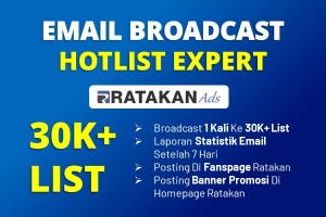 Email Broadcast Ads Paket HOTLIST EXPERT