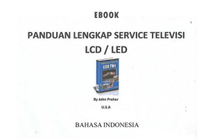 Ebook Panduan Service Televisi LCD / LED