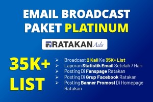 Email Broadcast Ads Paket PLATINUM