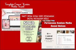 3 Bundle Template Sosial media Premium & Eksklusif Populer terbaik Vol.-1