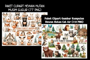 6 Bundle Clipt art Lucu Premium & Eksklusif terbaik Vol.-4