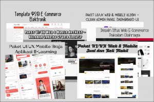 6 Bundle UI/UX Web Premium & Eksklusif Populer terbaik Vol.-3