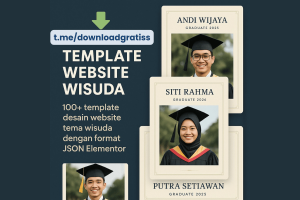 Download Gratis 100+ Template Website Wisuda (Format Wordpress JSON Elementor)