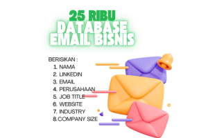 25 Ribu Email Bisnis Database