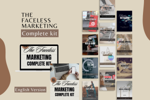 PLR Faceless Digital Marketing Bundle - Complete Kit (Versi Bahasa Inggris)