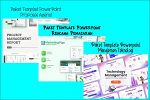 3 Bundle Paket Template Powerpoint Premium & Eksklusif Populer Terbaik Vol.-2