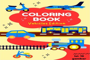 Coloring Book: Vehicles Adventure Edition