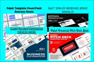 4 Bundle Paket Presentasi Bisnis Premium & Eksklusif Populer Terbaik 