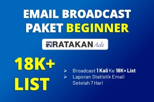 Email Broadcast Ads Paket BEGINNER