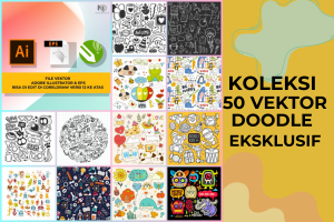 50 KOLEKSI VEKTOR DOODLE