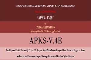 Aplikasi Pembiayaan Kredit Barang Syariah dan Laporan Keuangan : APKS-V4E