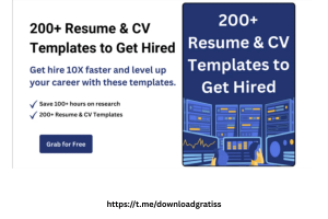 Download Gratis 200+ Resume dan CV Templates To Get Hired Free Download