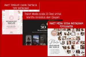 3 Bundle Template Sosial media Premium & Eksklusif Populer terbaik Vol.-4