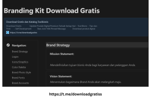 Download Gratis Branding Kit Notion Template