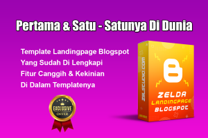 ZELDA - Template Blogspot Landingpage Super Canggih