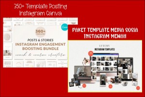 2 Bundle Template Sosial media Premium & Eksklusif Populer terbaik Vol.-3