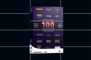 Paket 100 Titles Pack for Premiere Pro 