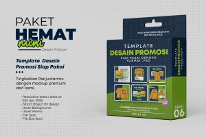 Paket HEMAT Mini Edisi 06 -Template Desain Promosi Kaos