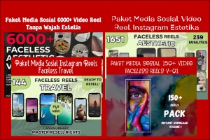 4 Bundle Sosial media Video Reels Premium & Eksklusif Populer terbaik Vol.-1