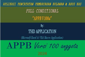 Aplikasi Excel Pembayaran Iuran Bulanan Full Conditional Versi 100 anggota