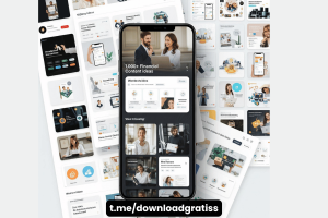 Download Gratis 1000+ ide konten finansial dan keuangan siap pakai, jaminan viral & menarik.