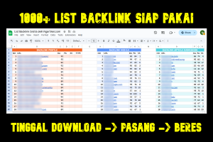 1000+ List Backlink Gratis