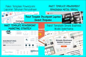 5 Bundle Paket Template Powerpoint Premium & Eksklusif Populer Terbaik Vol.-1