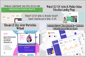 5 Bundle UI/UX Web Premium & Eksklusif Populer terbaik Vol.-5