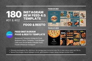 180 Template 1&2 Feed Instagram Food and Resto