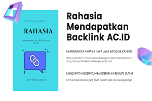 Rahasia Penjual Jasa Backlink EDU ac.id atau Kampus