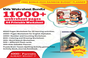 11000+ Preschool Kindergarten Printable Activity Worksheets