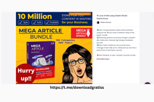 10 Juta Artikel Blog PLR Siap Publish - 200 kategori  Paket Bundle Artikel Terbesar Di Dunia