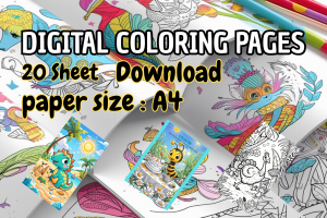 Digital Coloring Pages
