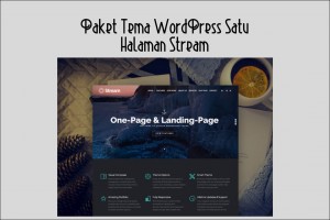 Paket Tema WordPress Satu Halaman Stream